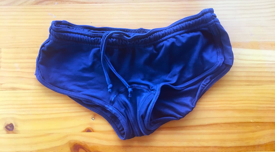 Covering bathing suit bottoms