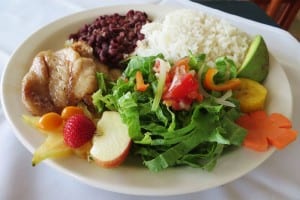 Costa Rican "Casado", the typical dish