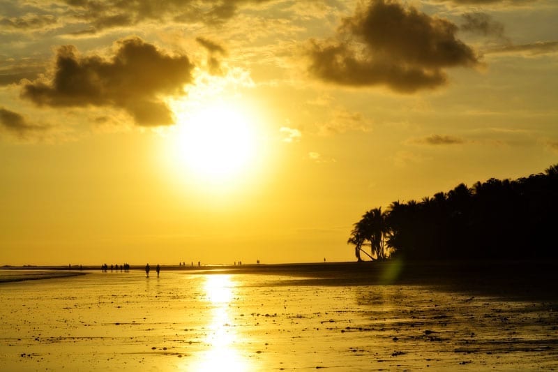 Sunset Marino Ballena National Park