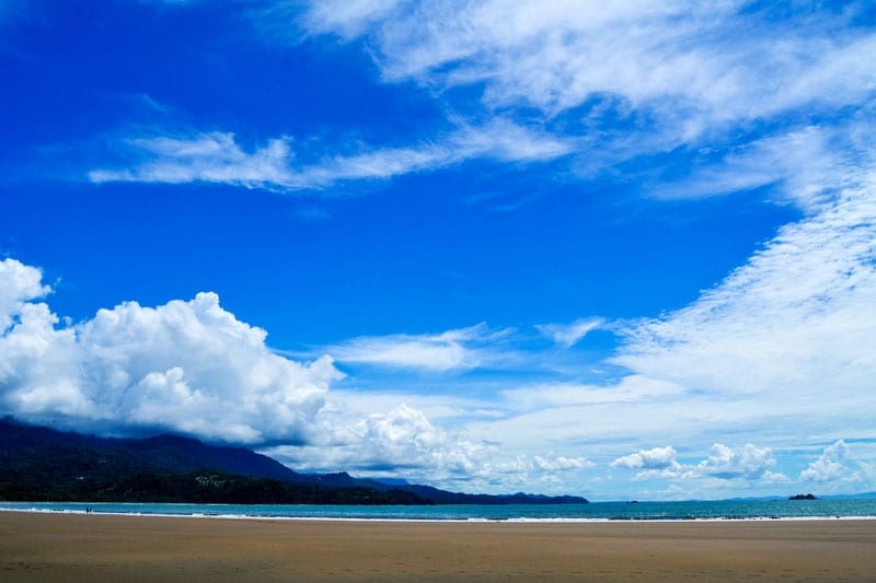 Clean beach Costa Rica