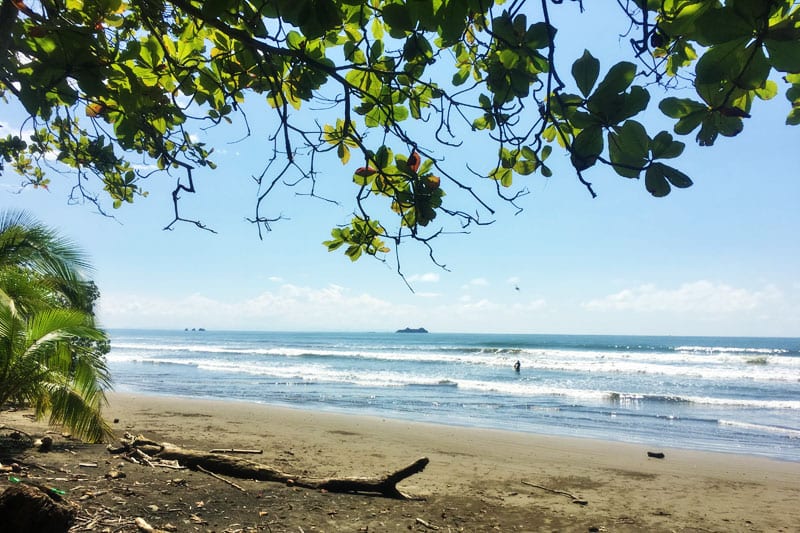 Safe beach in Costa Rica