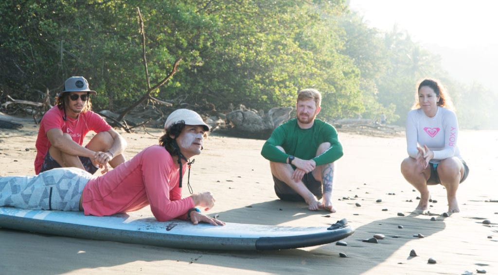 Pura Vida essence at surf lessons