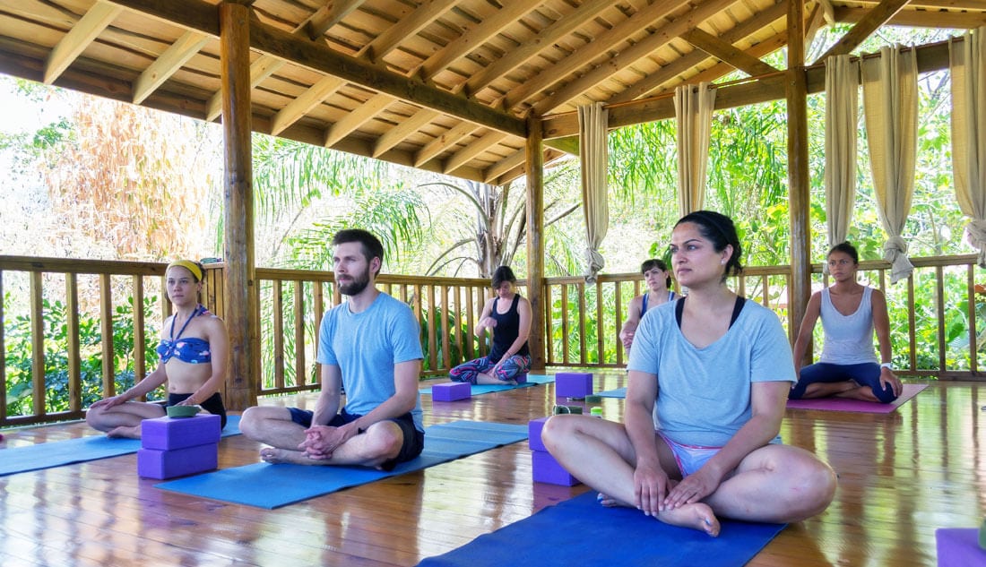 Yoga students at Bodhi Shambala Yoga Studio