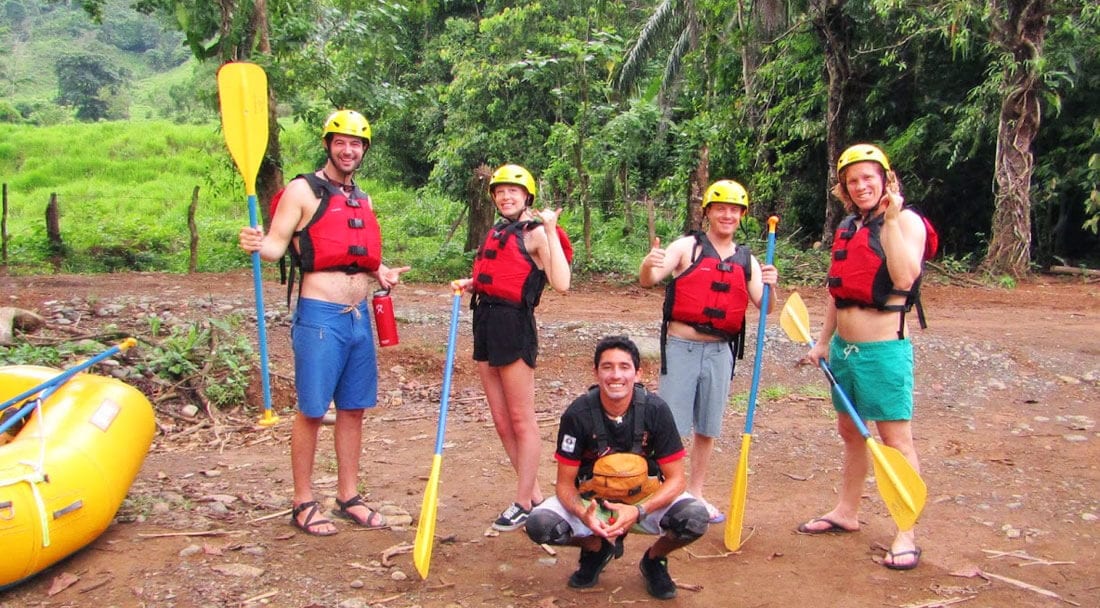 Whitewater rafting the Savegre River