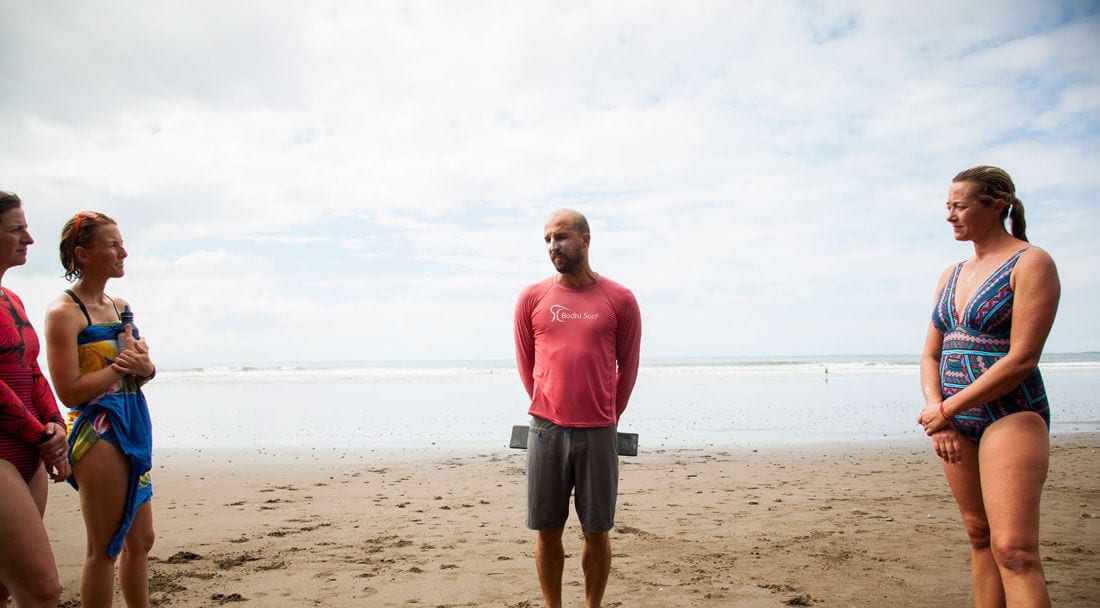 Women's surf retreat