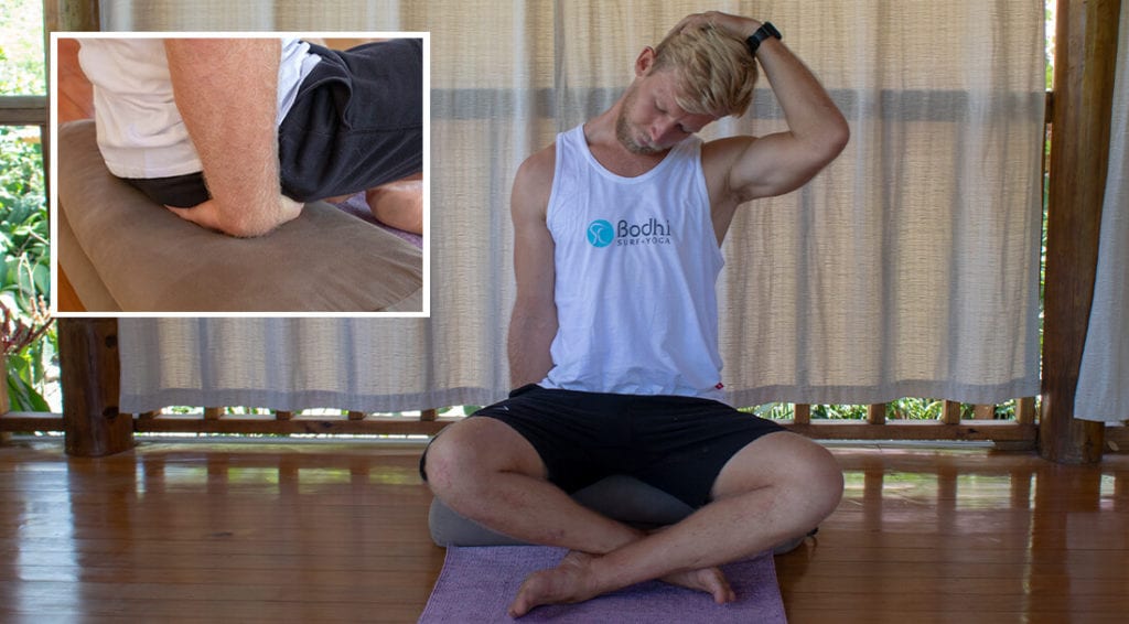 Neck stretch for Bodhi Surf + Yoga