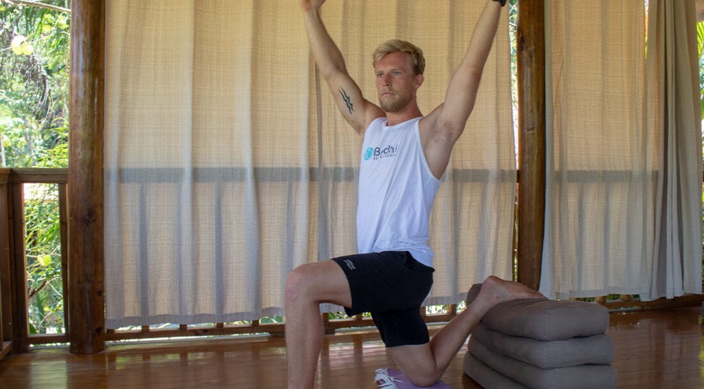 Psoas stretch for surfing