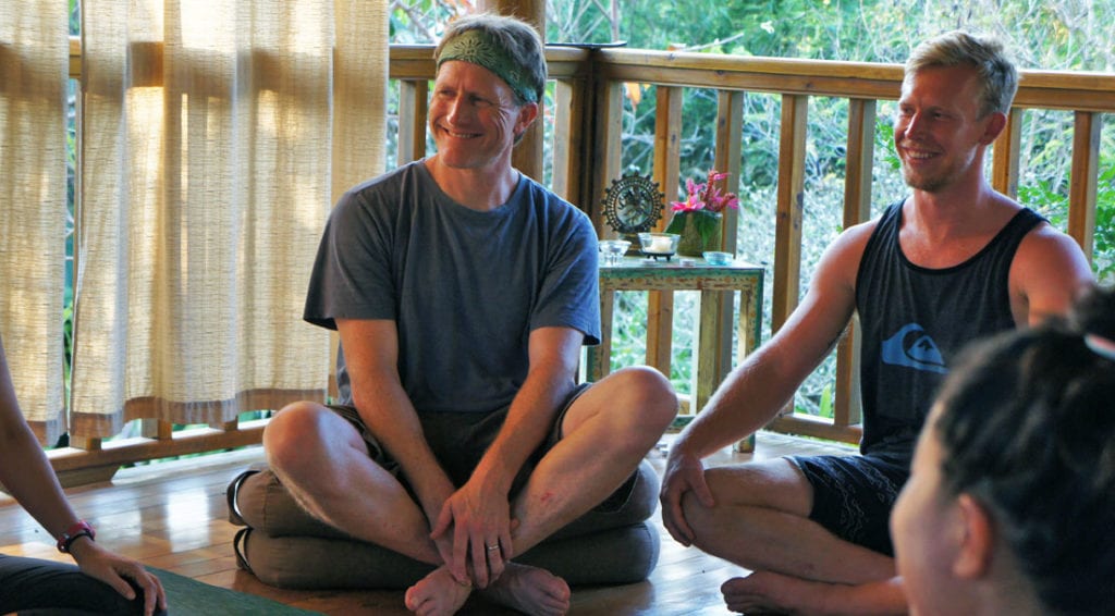 Men's yoga in Costa Rica