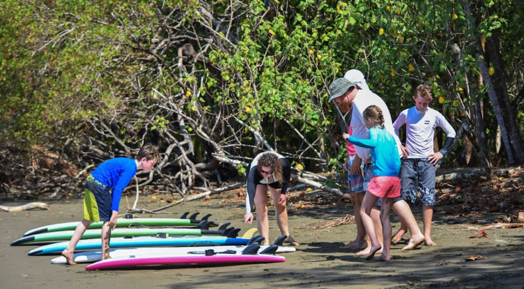 Costa Rica surf camp for families
