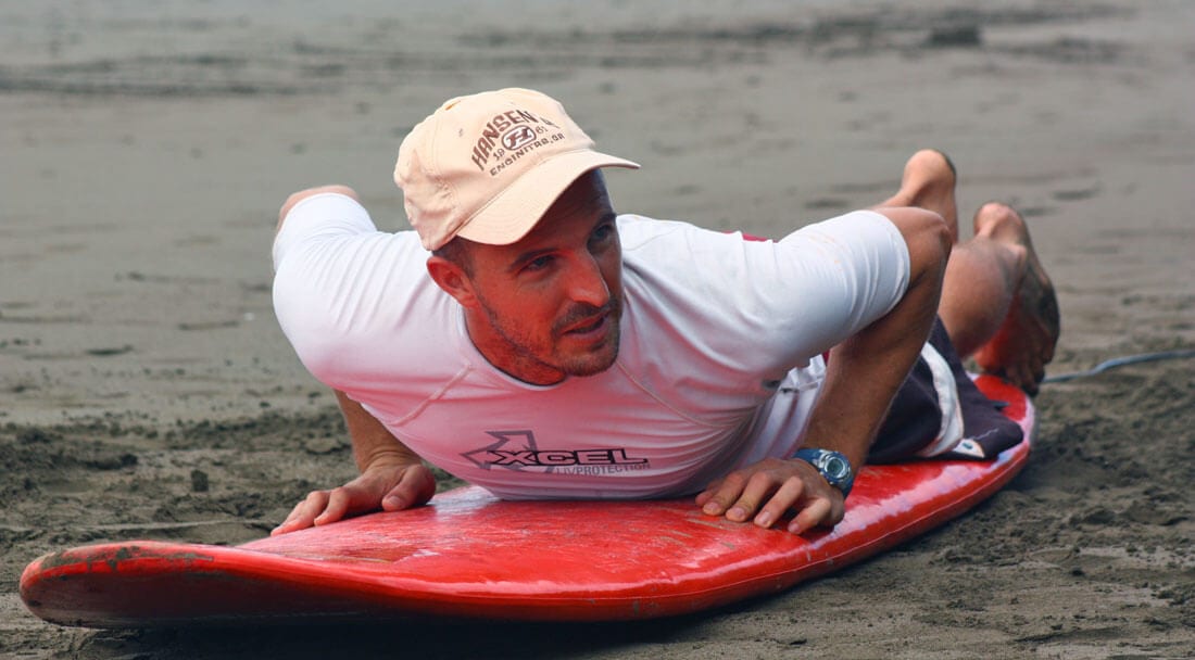 Bodhi Surf + Yoga co-founder, Travis Bays