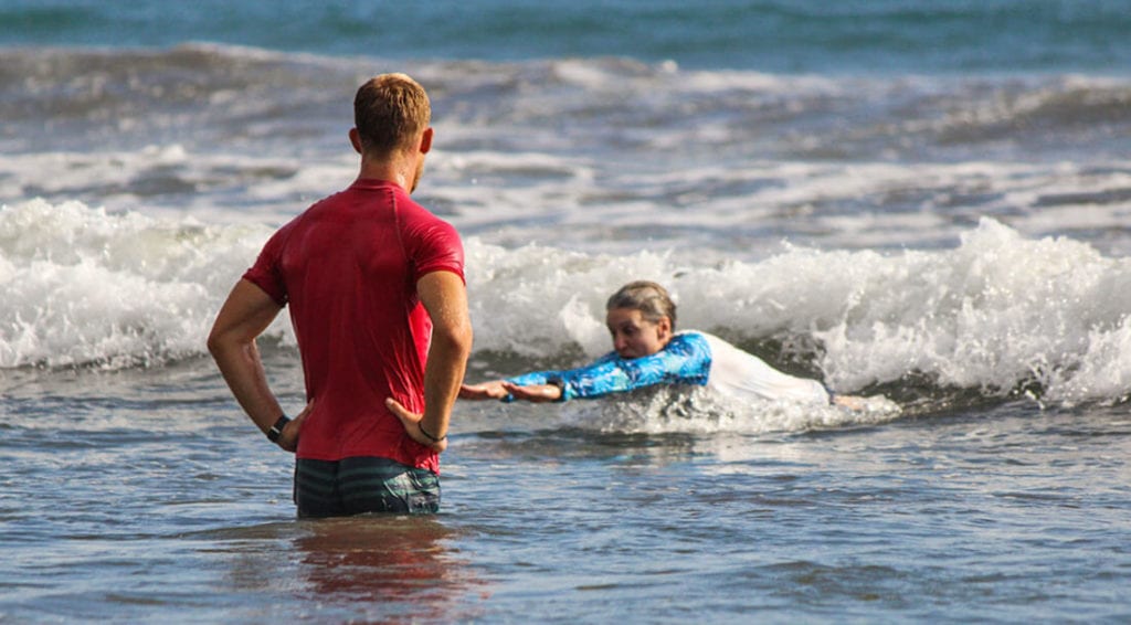 Learning to bodysurf in Costa Rica