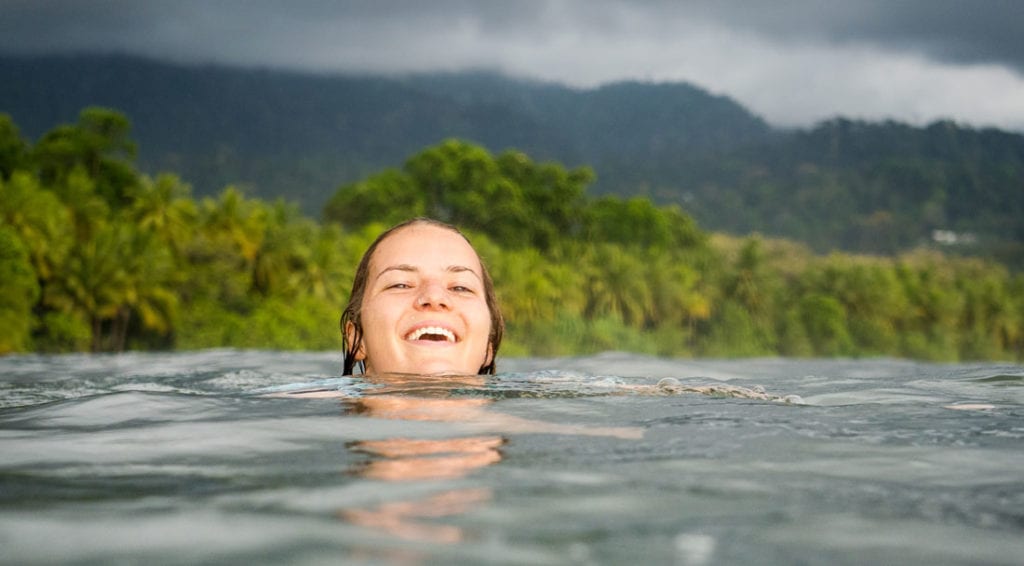 Bodysurfing in Costa Rica