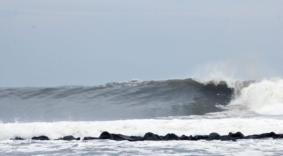 Rocks in the surf