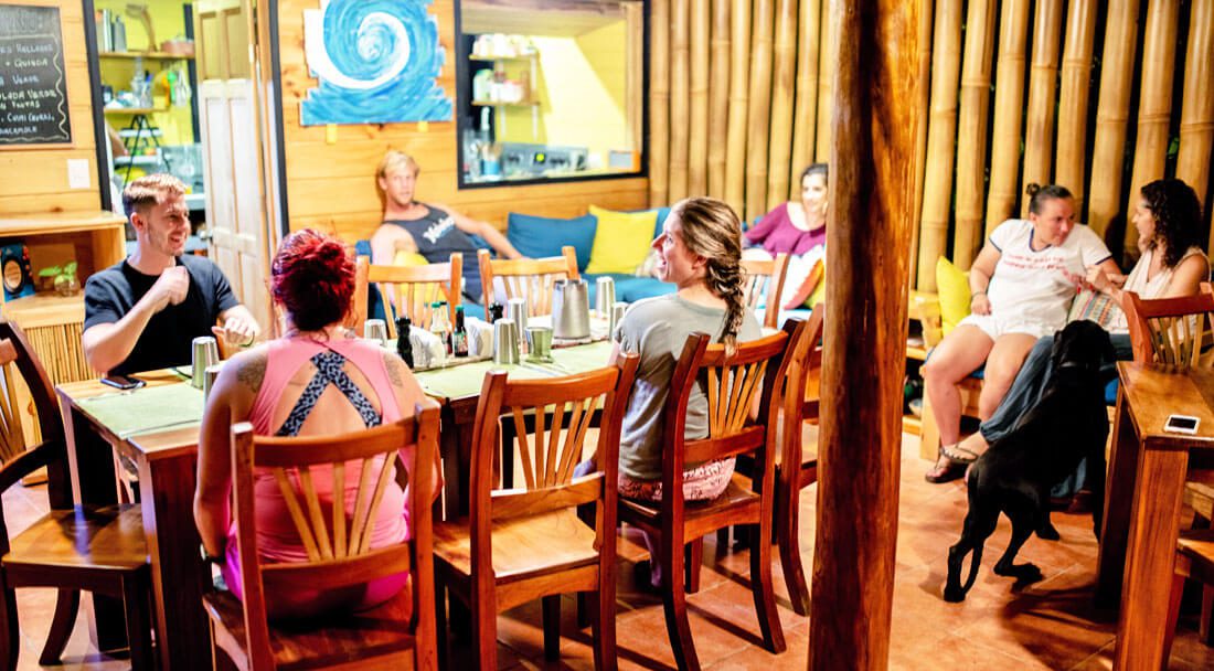 Dinner time at Bodhi Surf + Yoga