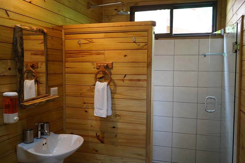 Private bathroom at Bungalow Espiritu