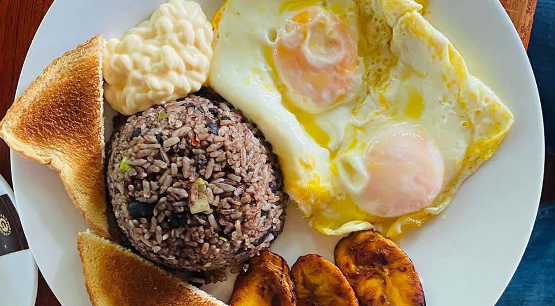 Gallo pinto from Hotel Bahia Azul in Uvita, Costa Rica