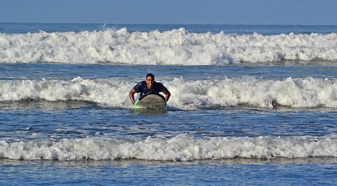 S Turn prone surf