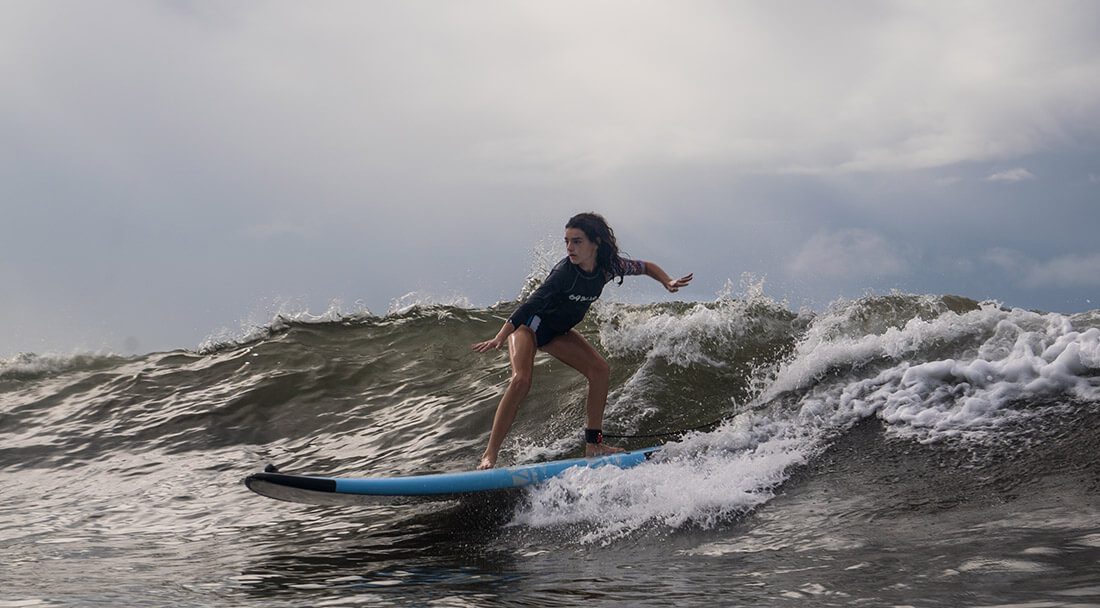 Surfing backside
