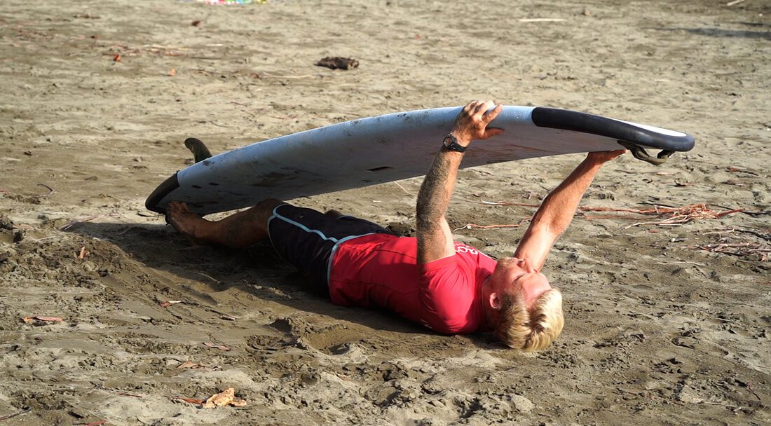 Surf technique: Turtle roll