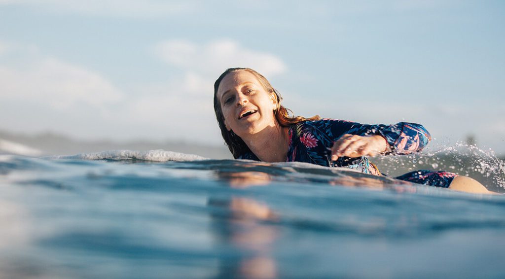 Female surfer in Costa Rica