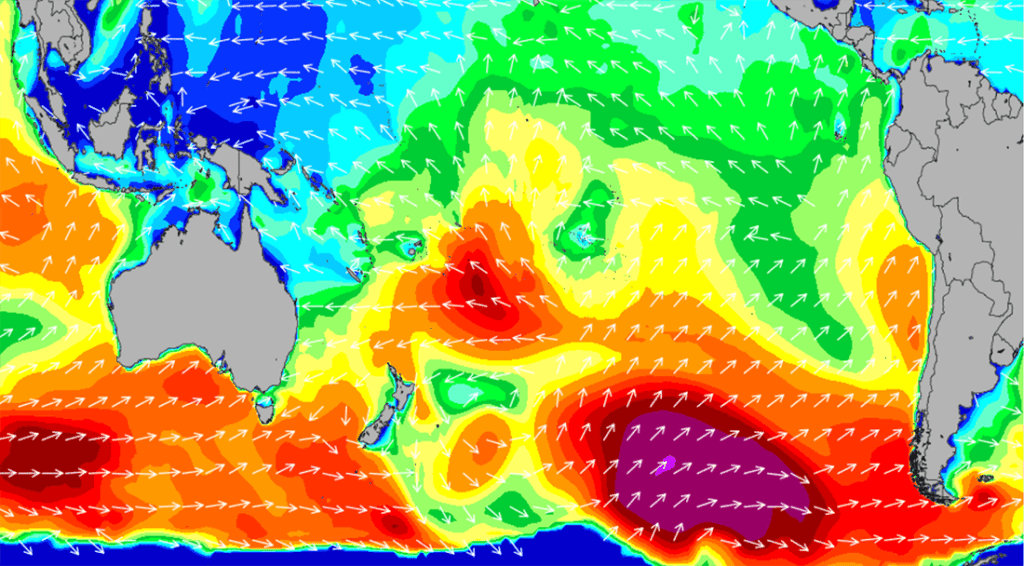 Surf swell map