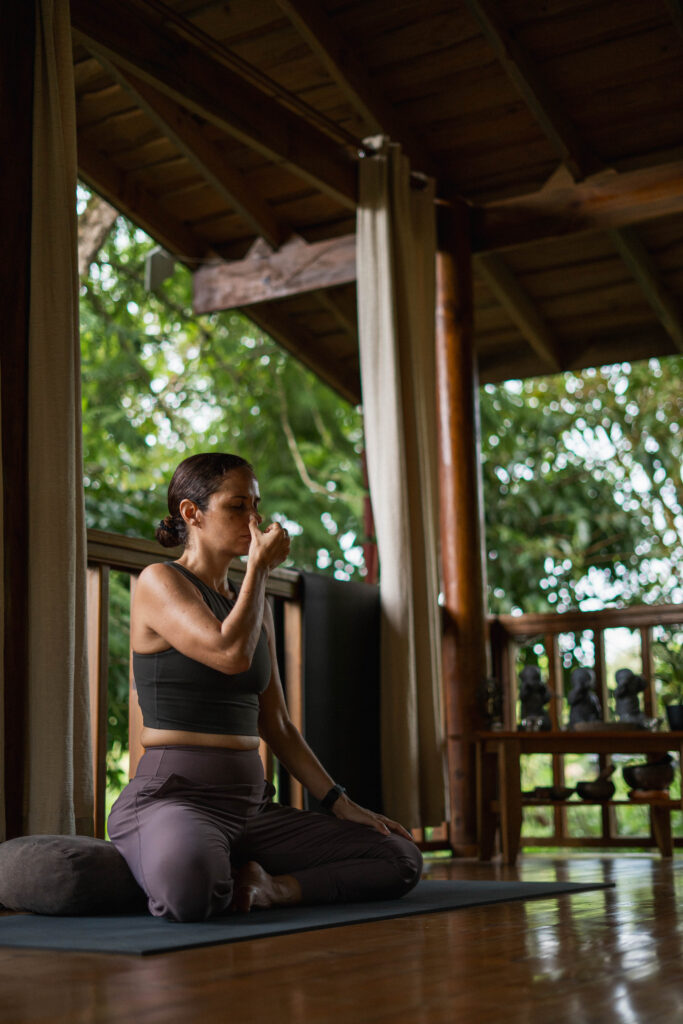 Dhyana meditation sitting