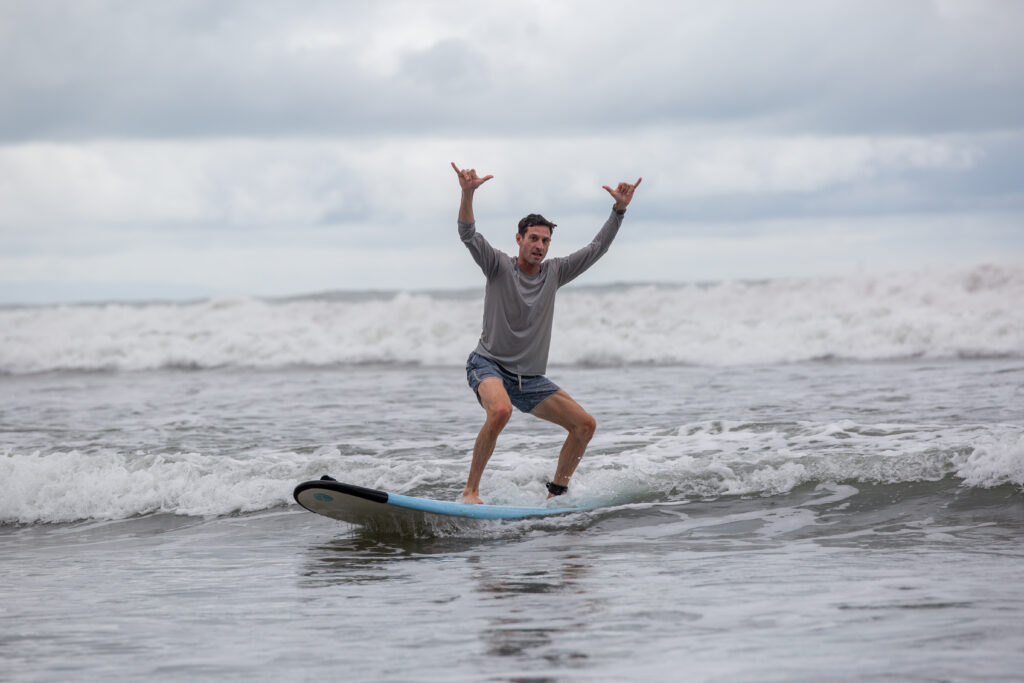 Surfing in Uvita, Costa Rica