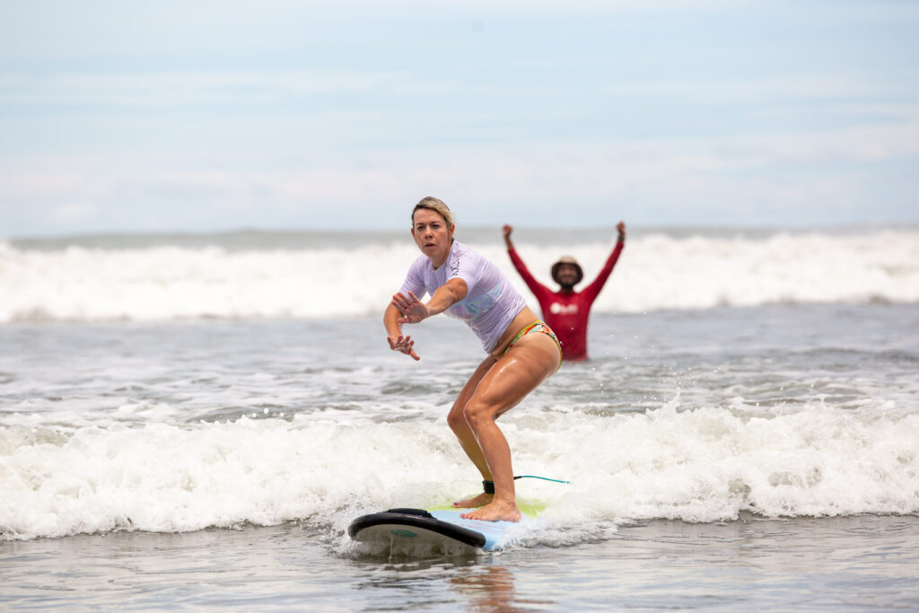 A surf lesson in Uvita, Costa Rica