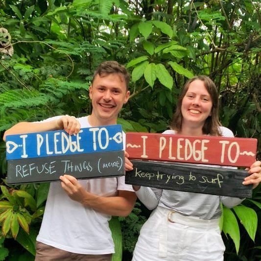 Bodhi Surf + Yoga Guests Ocean Guardian Pledge