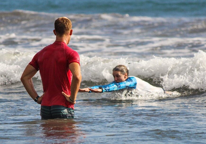 Learning to bodysurf in Costa Rica
