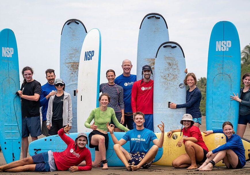 Group surf camp in Bahia Ballena, Uvita, Costa Rica